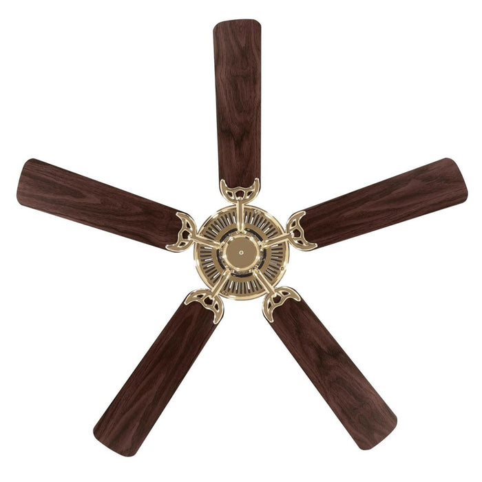 Westinghouse Contractor Choice 5Bld 52" Ceiling Fan, Brass/Walnut