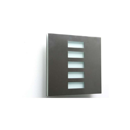 WPT Design Basic Pared 7in 1-Light Wall Sconce | Brushed Stainless Steel and White Glass | Hallway & Bedroom Accent | Model BASICPARED-BS-JA