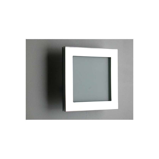 WPT Design Basic Pared 7in 1-Light Wall Sconce | Polished Stainless and White Glass | Hallway & Bedroom Accent | Model BASICPARED-PS-STD