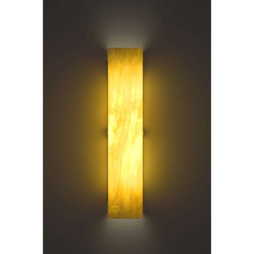 WPT Design Channel 28in 2-Light Wall Sconce | Bronze and Toffee Glass | Hallway & Bedroom Accent | 6 x 4 x 28 in | Model CHAN-STD-BZ-TF