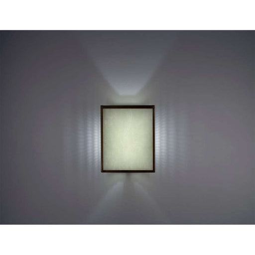WPT Design FN 8in 1-Light Wall Sconce | Bronze Steel and Vision Frost Glass | Hallway & Bedroom Accent | 8 x 4 x 10 in | Model FN2-BZ-VIF-I