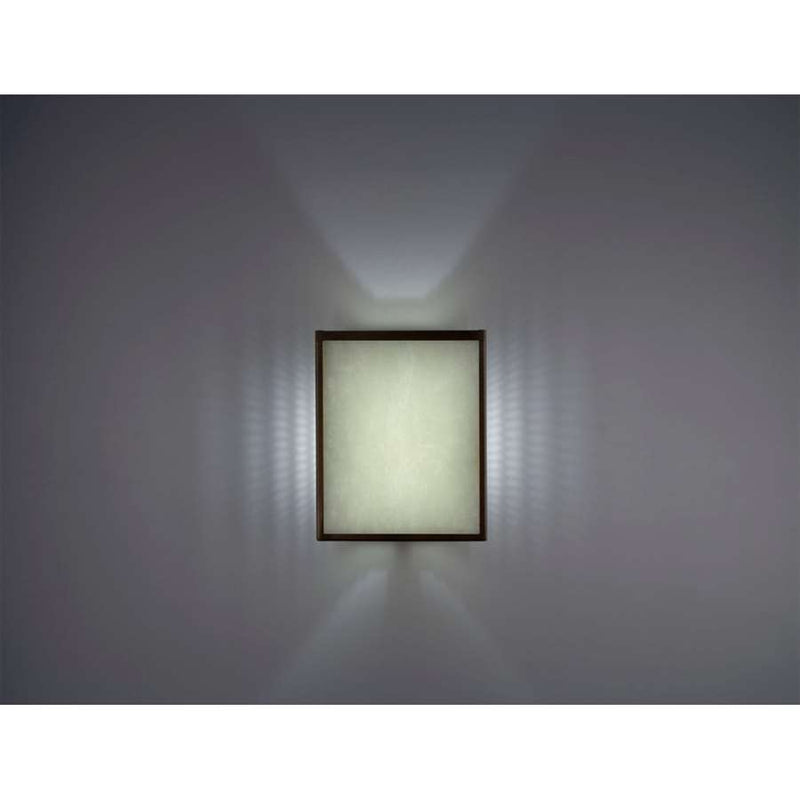 WPT Design FN 2-Light Bronze Wall Sconce | Whirlpool Dark Amber Art Glass | Bedroom & Hallway Accent Light | 8 x 4 x 10 in | Model FN2-BZ-WPDKAM-I
