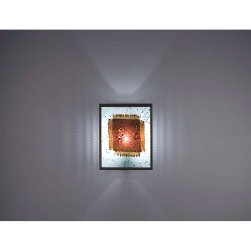 WPT Design FN 2 8in 1-Light Wall Sconce | Silver Steel and Matte Black Glass | Hallway & Bedroom | 8 x 4 x 10 in | Model FN2-SV-MB-I