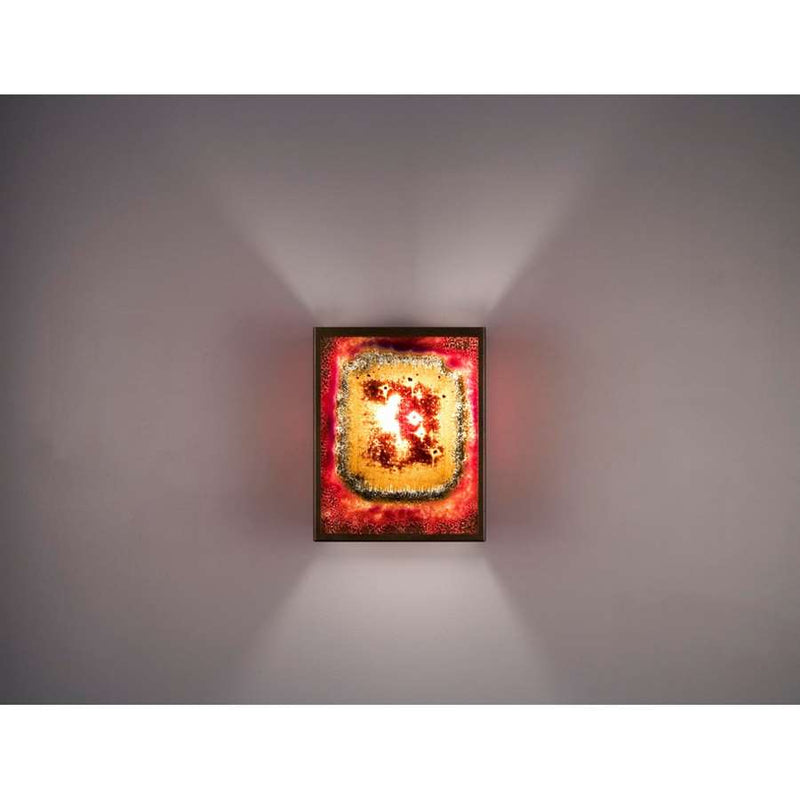 WPT Design FN 3 Silver 1-Light Wall Sconce | Silver Steel and Baron Glass | Bedroom & Hallway Accent Light | 8 x 4 x 10 in | Model FN3-SV-BAR-I
