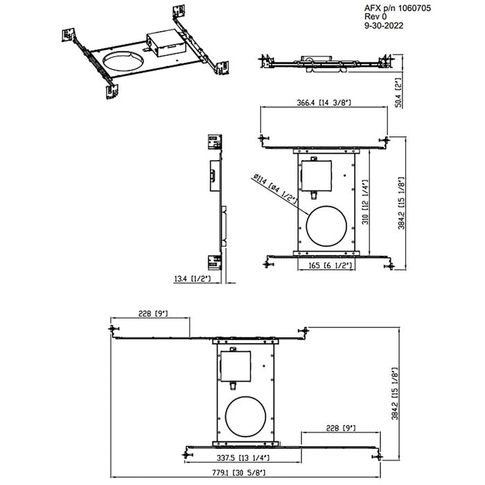 AFX Lighting Tuck Recessed Mounting Bracket
