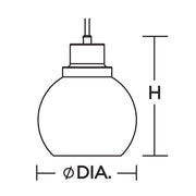 AFX Abrya 6in 1-Light Pendant | Transitional Black Steel and Frosted White Glass | Kitchen Island & Dining Room | Model ABYP06MBBKFG