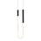 AFX Lighting Adel 1 Light LED Pendant, Black/White