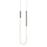 AFX Lighting Adel 1 Light LED Pendant, Satin Nickel/White