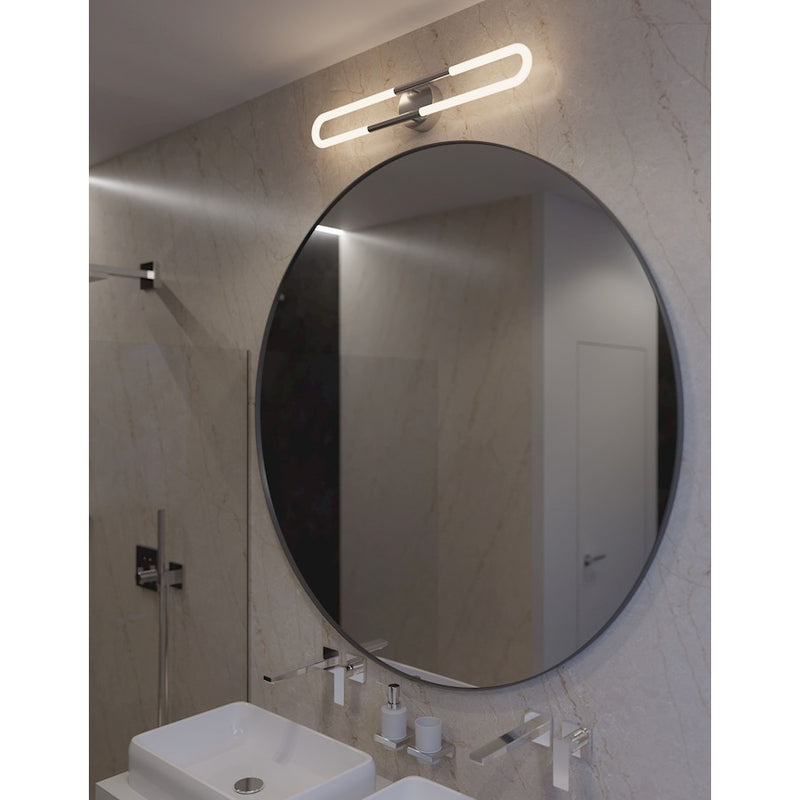 AFX Lighting Adel 1 Light 36" LED Vanity, Satin Nickel/White