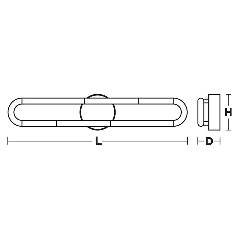 AFX Lighting Adel 1 Light 36" LED Vanity, Satin Nickel/White