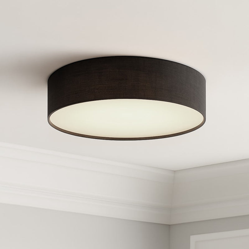 AFX Lighting Ashland 1Lt 12" LED Flush Mount, White/Black