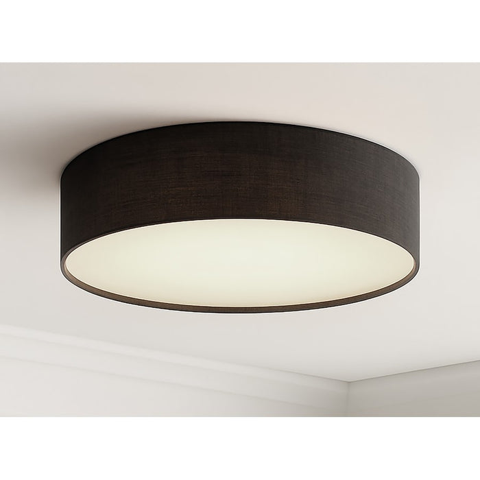 AFX Lighting Ashland 1Lt 12" LED Flush Mount, White/Black
