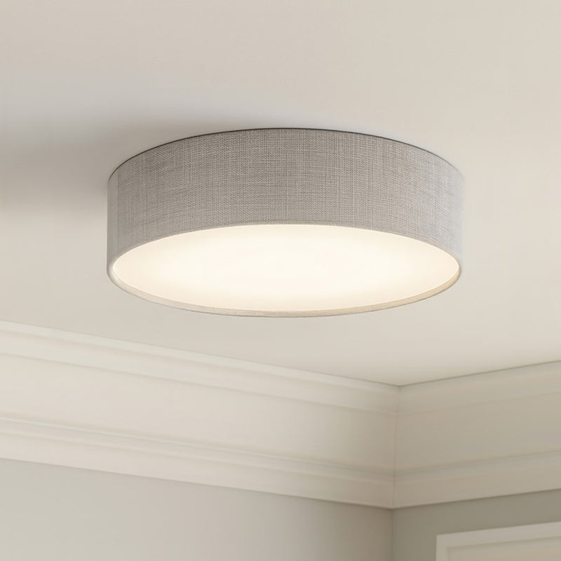 AFX Lighting Ashland 1Lt 12" LED Flush Mount, White/Grey