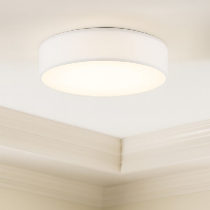 AFX Lighting Ashland 1Lt 12" LED Flush Mount, White/White