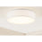 AFX Lighting Ashland 1Lt 12" LED Flush Mount, White/White