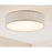 AFX Lighting Ashland LED Flush Mount, White/Grey Linen