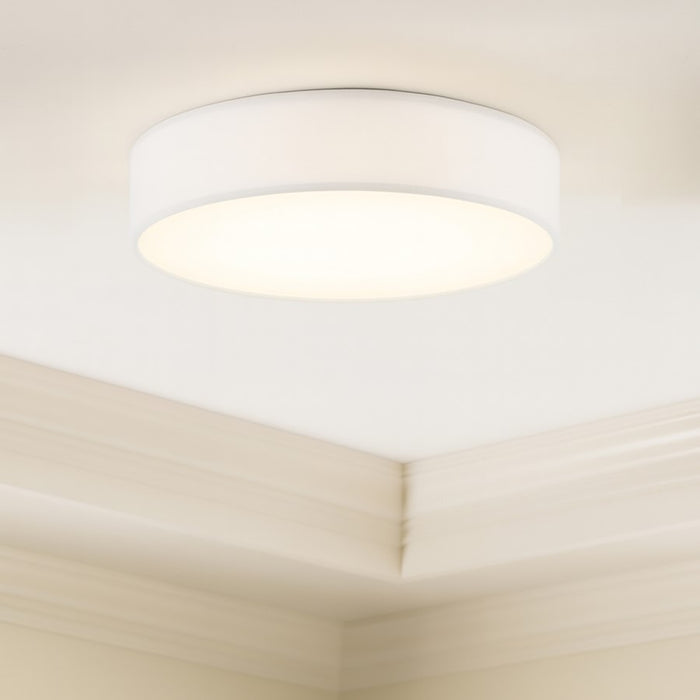 AFX Lighting Ashland 1Lt 16" LED Flush Mount, White/White