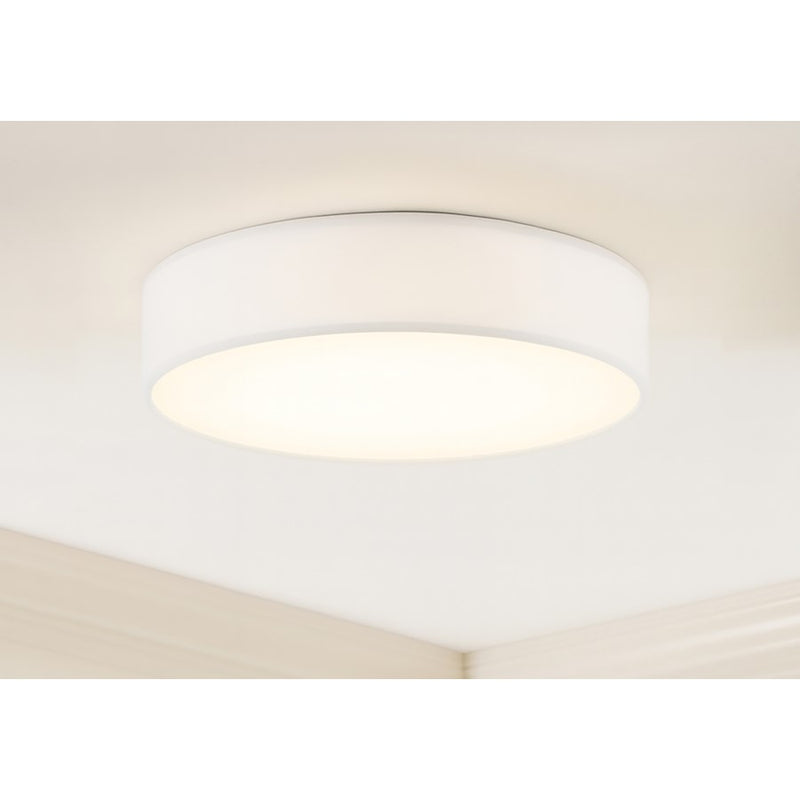 AFX Lighting Ashland 1Lt 16" LED Flush Mount, White/White