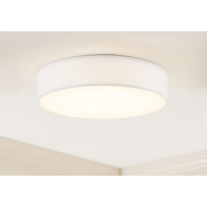 AFX Lighting Ashland 1Lt 16" LED Flush Mount, White/White