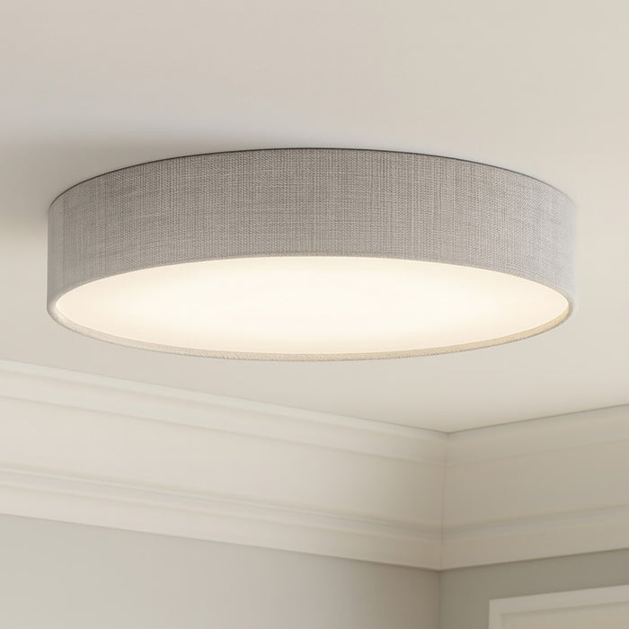 AFX Lighting Ashland 1Lt 19" LED Flush Mount, White/Grey
