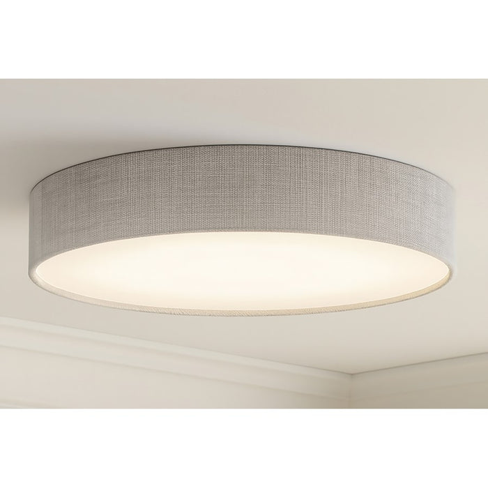 AFX Lighting Ashland 1Lt 19" LED Flush Mount, White/Grey