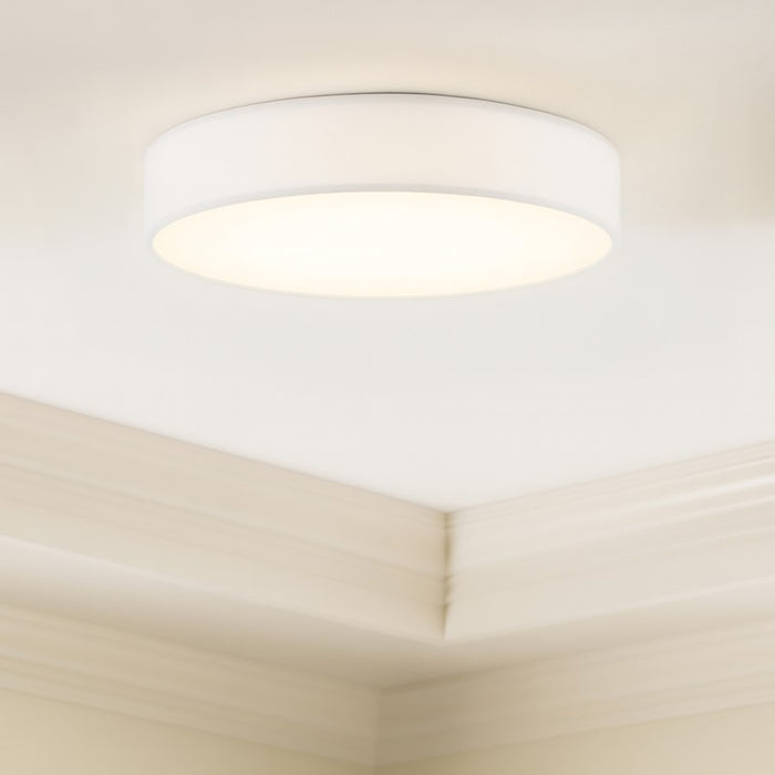 AFX Lighting Ashland 1Lt 19" LED Flush Mount, White/White