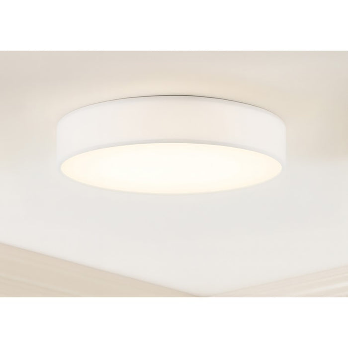 AFX Lighting Ashland 1Lt 19" LED Flush Mount, White/White