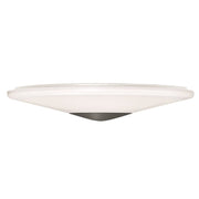 AFX Lighting Alpine 1 Light 17" Flush Mount, Black/White - ALPF17LAJUDBK