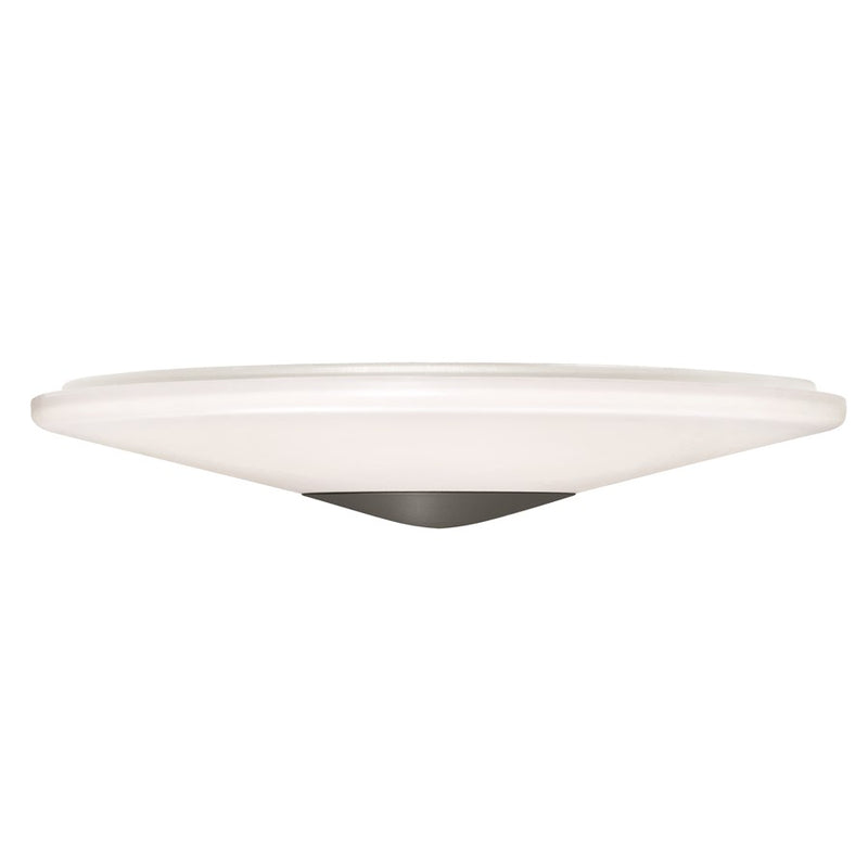 AFX Lighting Alpine 1 Light 17" Flush Mount, Black/White - ALPF17LAJUDBK
