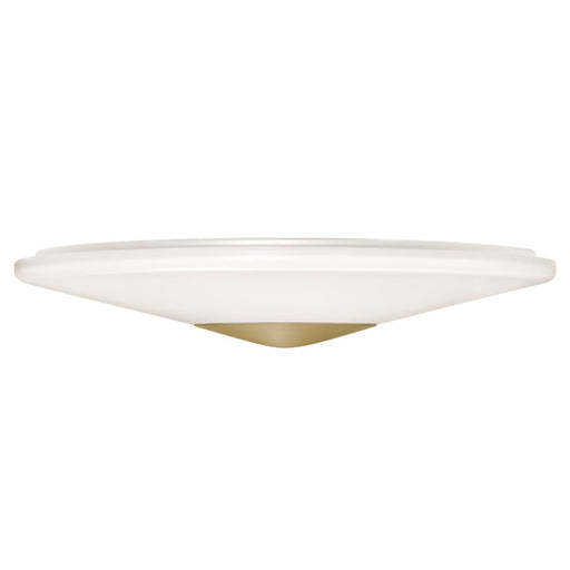 AFX Lighting Alpine 1Lt 17" Flush Mount, Antique Brass/White - ALPF17LAJUDLB