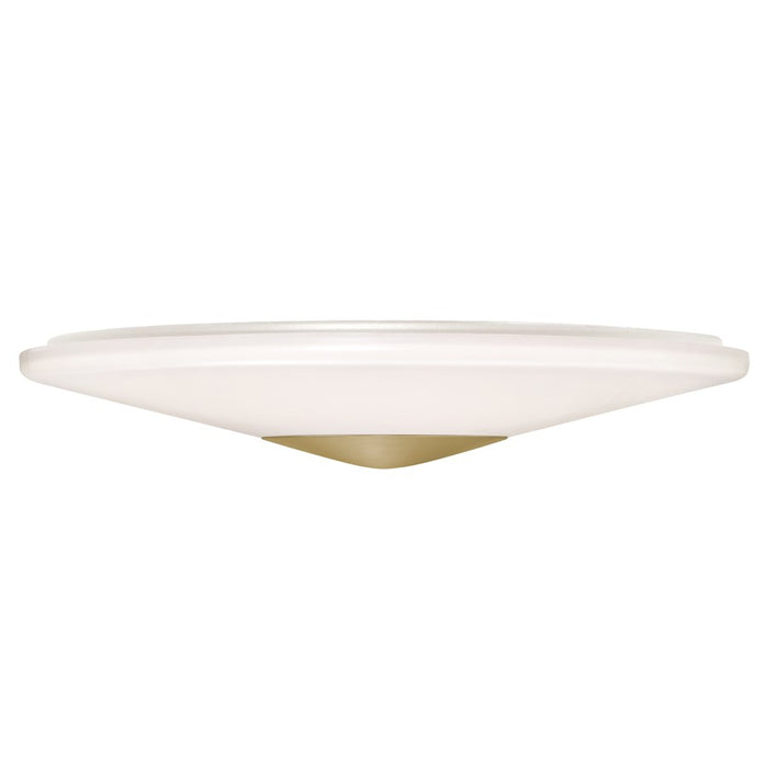 AFX Lighting Alpine 1Lt 17" Flush Mount, Antique Brass/White - ALPF17LAJUDLB