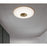 AFX Lighting Alpine 1Lt 17" Flush Mount, Antique Brass/White