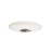 AFX Lighting Alpine 1 Light 17" Flush Mount, Satin Nickel/White