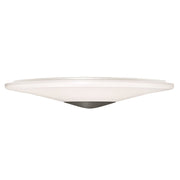 AFX Lighting Alpine 1 Light 21" Flush Mount, Black/White - ALPF21LAJUDBK