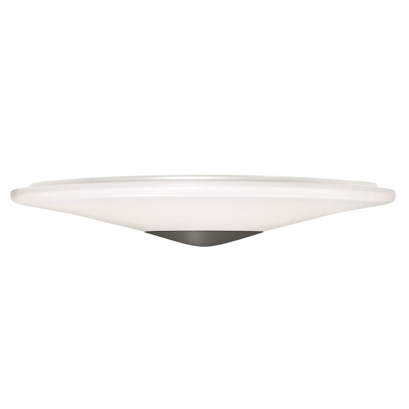 AFX Lighting Alpine 1 Light 21" Flush Mount, Black/White - ALPF21LAJUDBK