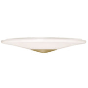AFX Lighting Alpine 1Lt 21" Flush Mount, Antique Brass/White - ALPF21LAJUDLB