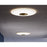 AFX Lighting Alpine 1Lt 21" Flush Mount, Antique Brass/White