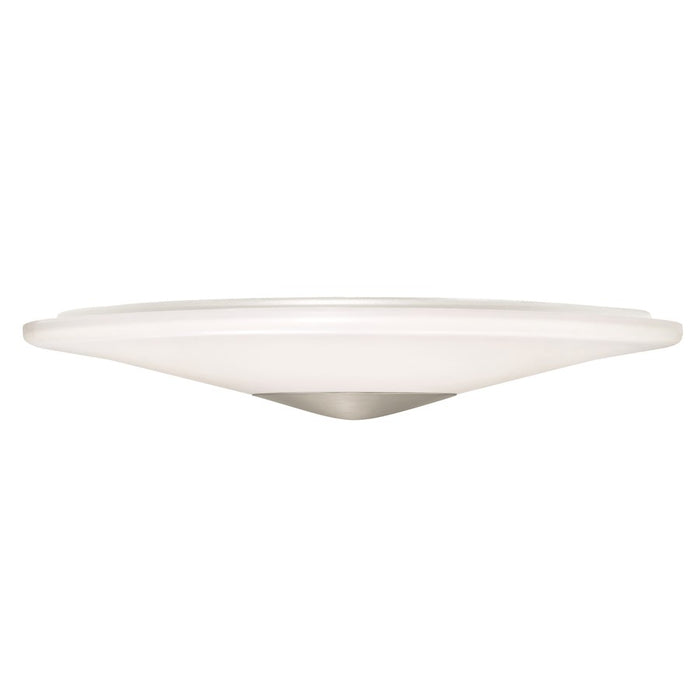 AFX Lighting Alpine 1 Light 21" Flush Mount, Satin Nickel/White - ALPF21LAJUDSN