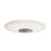 AFX Lighting Alpine 1 Light 21" Flush Mount, Satin Nickel/White