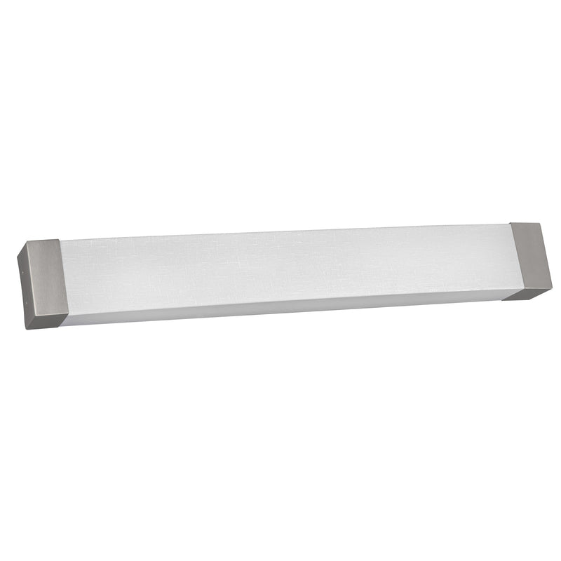 AFX Lighting Algiers 1Lt 49.3" Vanity Light, Satin Nickel/White