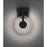 AFX Lighting Apollo 1 Light 12" LED Sconce, Black/Clear