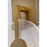 AFX Lighting Apollo 1 Light 12" LED Sconce, Brass/Clear