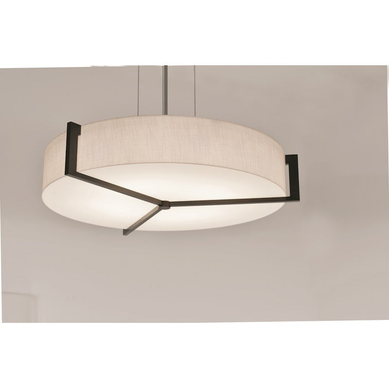AFX Lighting Apex LED Pendant, Espresso/Jute