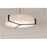 AFX Lighting Apex LED Pendant, Espresso/Jute