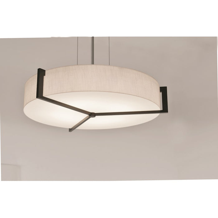 AFX Lighting Apex LED Pendant, Espresso/Jute