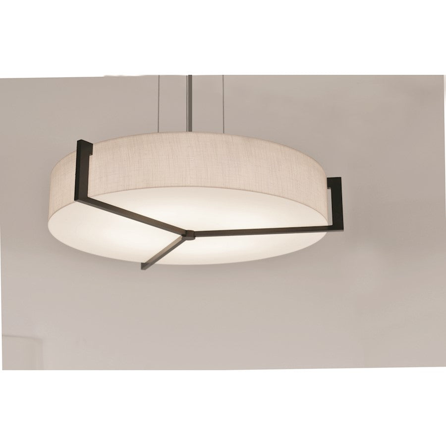 AFX Lighting Apex LED Pendant, Espresso/Jute