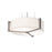 AFX Lighting Apex LED Pendant, Weathered Grey/Jute