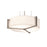AFX Lighting Apex LED Pendant, Weathered Grey/White