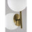 AFX Lighting Arren 3 Light Pendant, Light Antique Brass/White