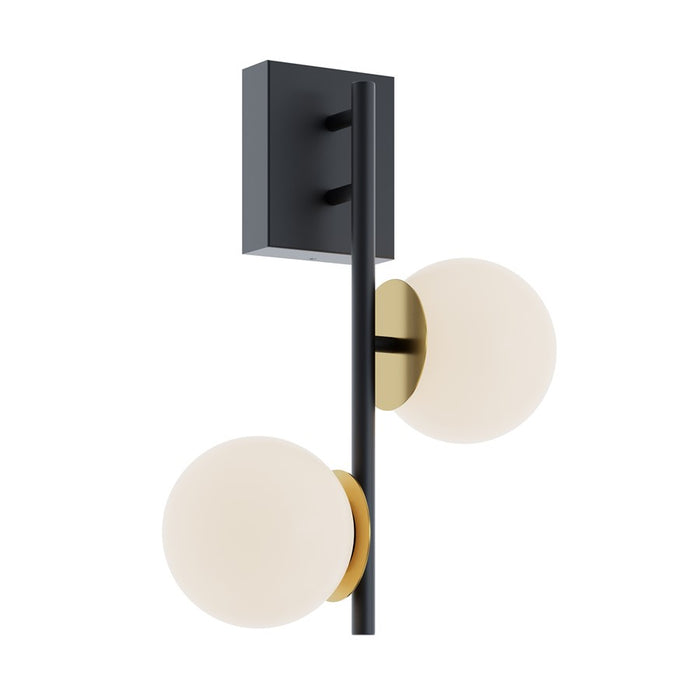 AFX Lighting Arren 2Lt Sconce, Black/Antique Brass/White